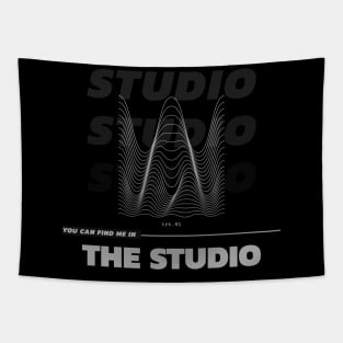 Find Me In The Studio Tapestry