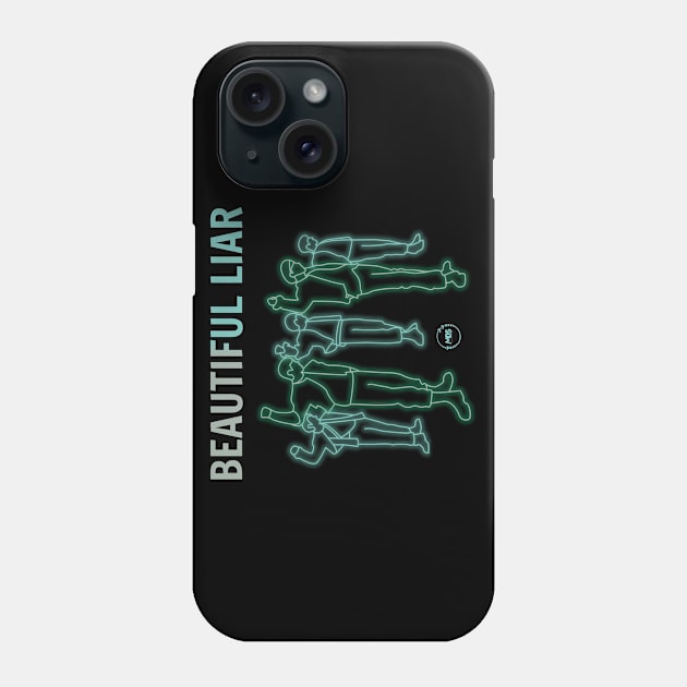 led fanart of the monsta x group in the beautiful liar era Phone Case by MBSdesing 