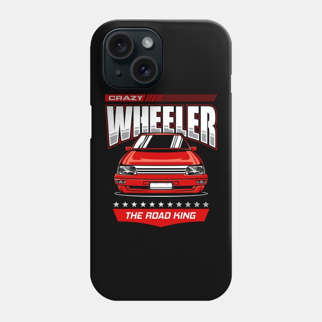 crazy wheeler Phone Case by spoilerinc