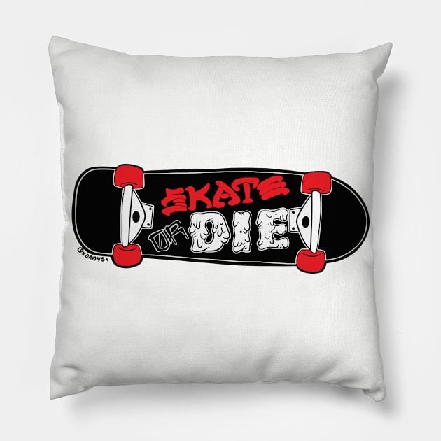 Skate or Die Pillow by xdan45x