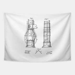 Submarine Telescope Vintage Patent Hand Drawing Tapestry