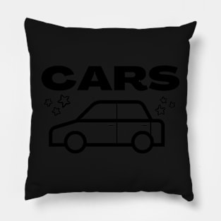 Cars sticker label Pillow