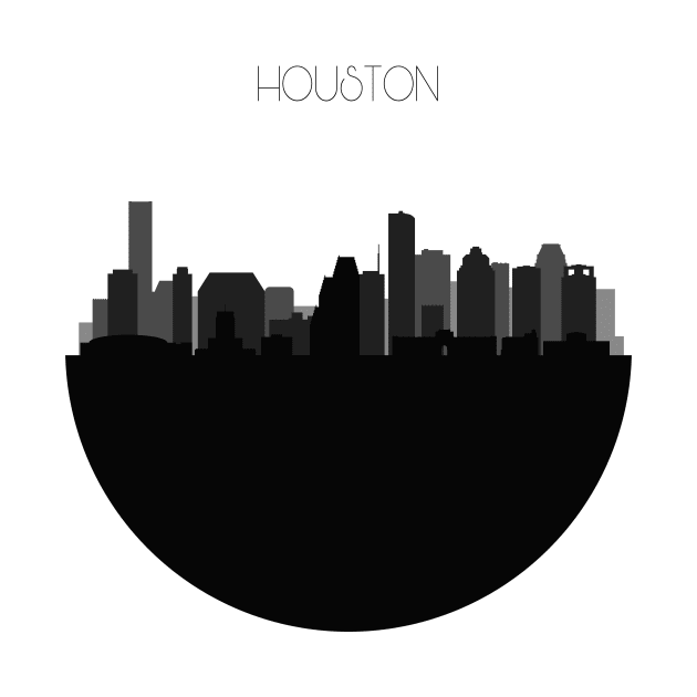 Houston Skyline V2 by inspirowl