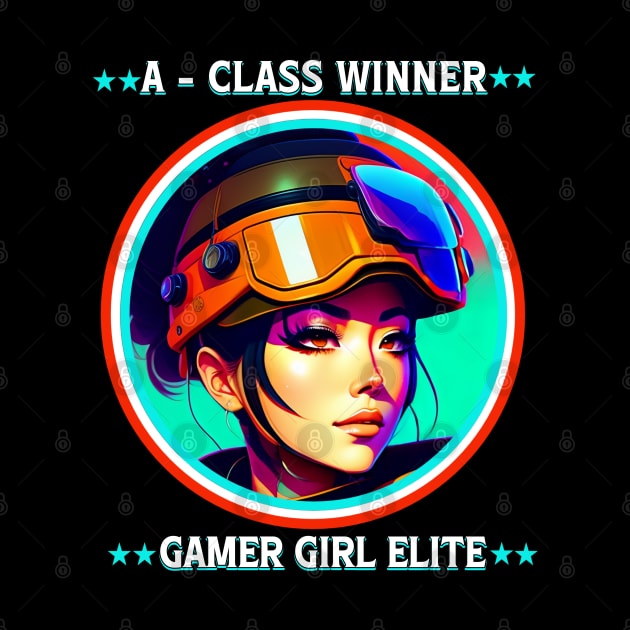 A-Class Winner Gamer Girl Elite by QuirkyPrintShop