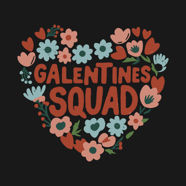 Cute Galentine's Day Squad Gang Girls Valentine 2024 Funny by AimArtStudio