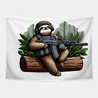 Tactical Sloth Tapestry