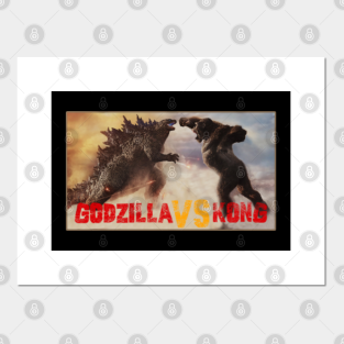 Carteles Y Impresion Artistica Godzilla Vs King Kong Teepublic Mx