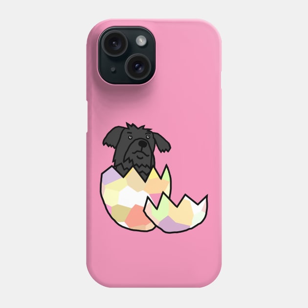 Cute Dog Hatching from Egg Phone Case by ellenhenryart