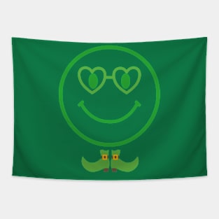 st patricks day emoji face Tapestry