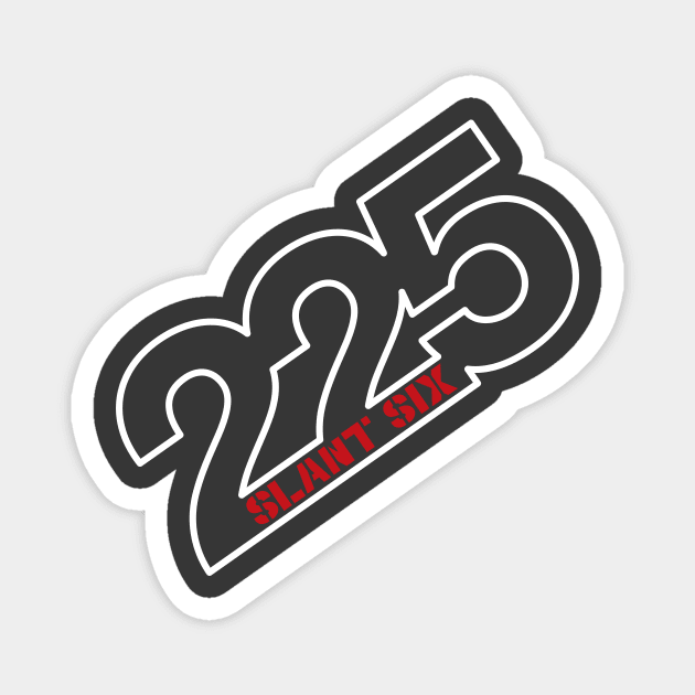 225 Slant 6 - Wedge (Reverse) Magnet by jepegdesign