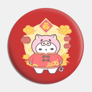 Swine of Prosperity: Pig Chinese Zodiac Pin