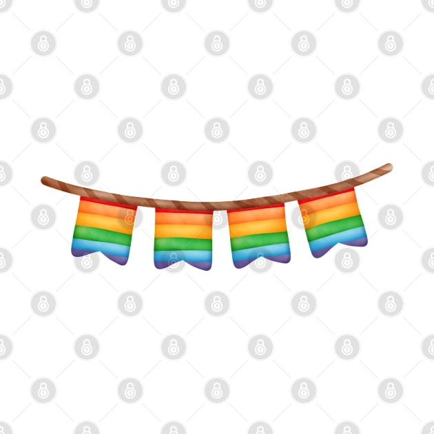 Pride LGBT rainbow banner 2 by tasimaDESIGN