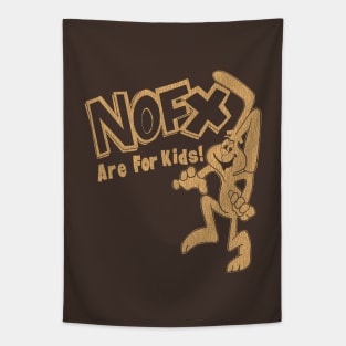 90s nofx are for kids brown Tapestry