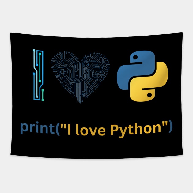 I love Python Tapestry by NoriDZ