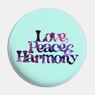 Love, Peace & Harmony (var1) Pin