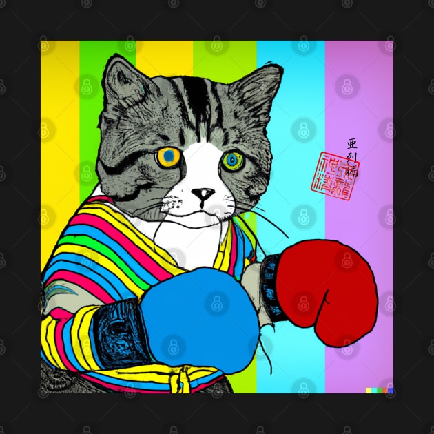 Muay Thai Kitty by Master Alex Designs