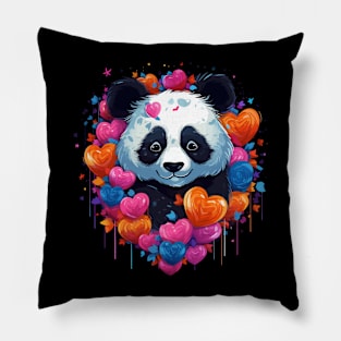 Panda Valentine Day Pillow