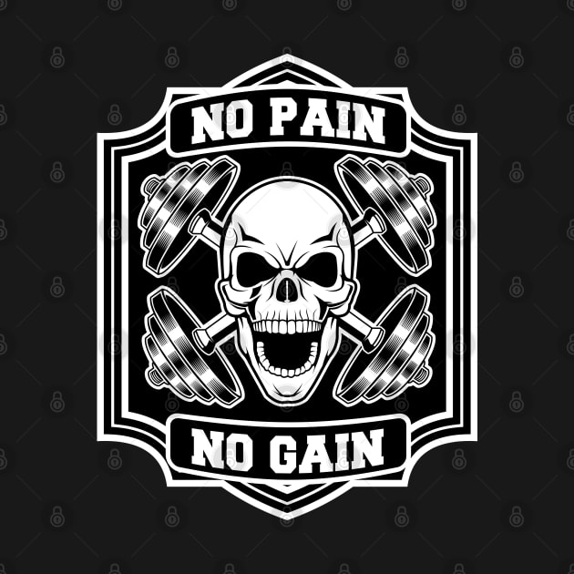 skull gym by beanbeardy