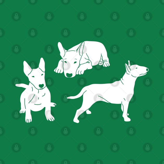 Bull Terrier Pattern by Wlaurence