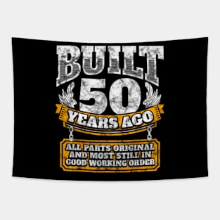 Funny 50th Birthday Shirt B-Day Gift Saying Age 50 Year Joke Tapestry