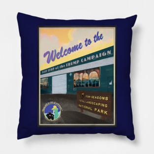 Rudy's Last Stand Four Seasons Landscaping Nat Park Pillow