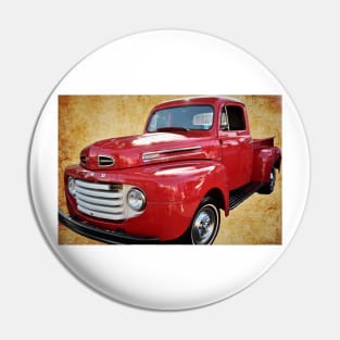 1949 Red Ford F1 Pickup Truck Pin