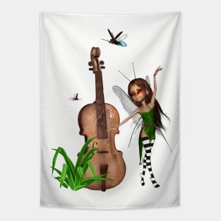 Violin in a cave Tapestry