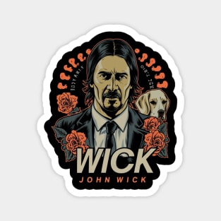 John Wick and dog Magnet