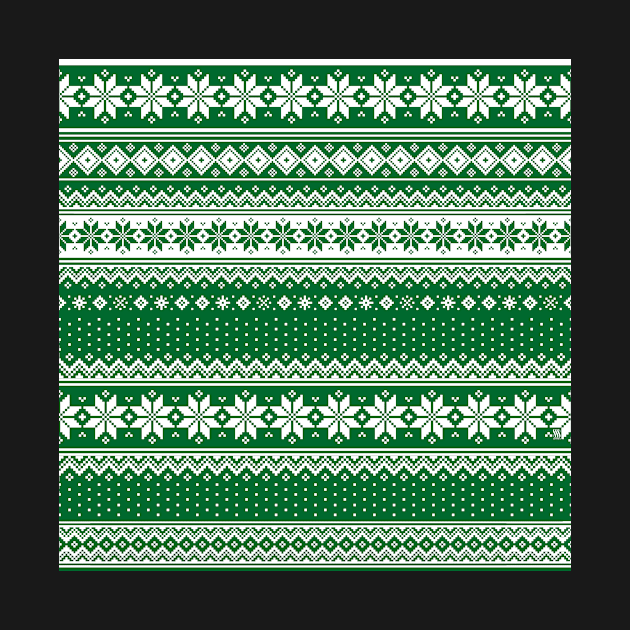 Nordic Scandinavian Christmas Green2 by SSSowers