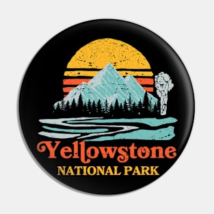 Retro Vintage Yellowstone National Park Pin