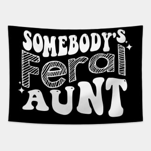 somebody's feral aunt (on back) Tapestry