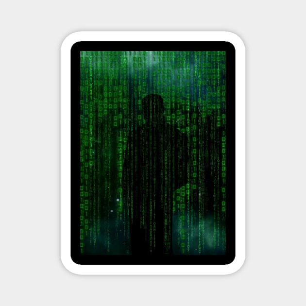 Matrix style binary codes. Magnet by Drmb