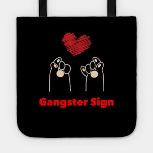 gang signs of the love, fanny dog Tote