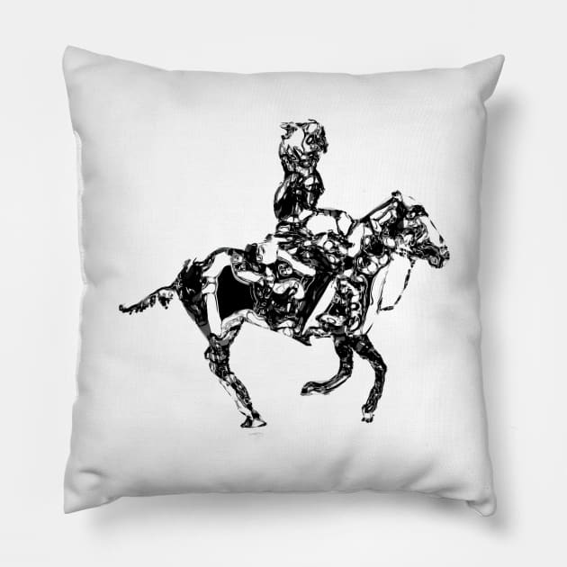 the jockey Pillow by ElArrogante