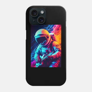 Neon Astronaut Space Galaxy Phone Case