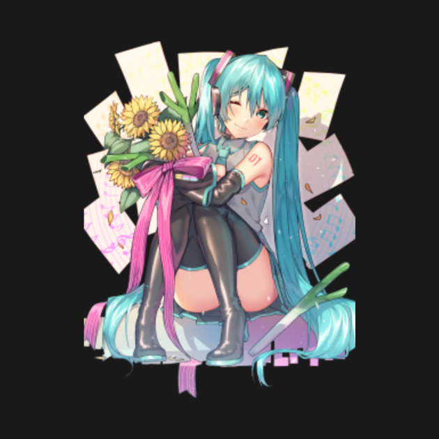 sakura miku sitting figure