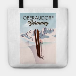 Oberaudorf Germany ski poster. Tote