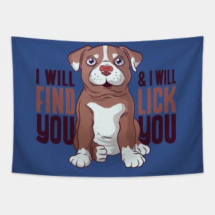 Pit bull puppy Tapestry