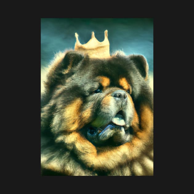 Chow Chow with Crown by maxcode