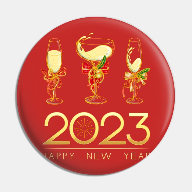 2023 New Years Eve Party Supplies Happy New Year Family Kids Pin by Gendon Design