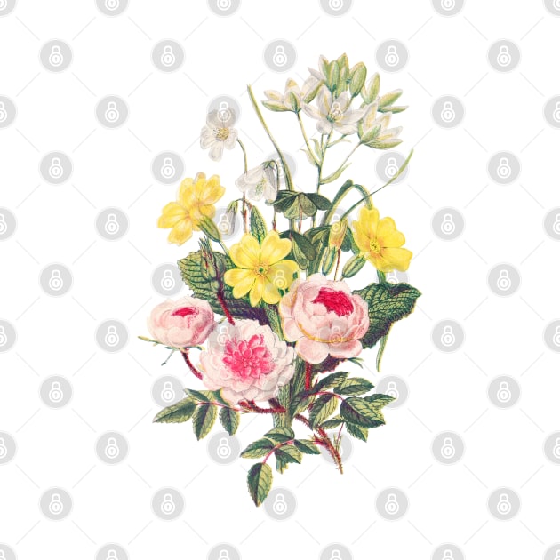 Flower Power -  Flower Bouquet - Hearts - Beautiful Flowers - Vintage by BabyYodaSticker