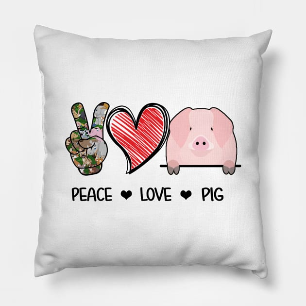 Peace, Love, And Pigs Pillow by vip.pro123