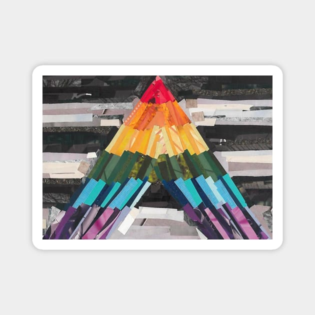 LGBT+ Ally Flag Collage Magnet by cajunhusker