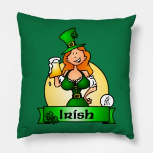 St. Patrick's Day Irish Maiden Pillow