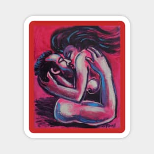 Lovers At Sunset 2 Magnet