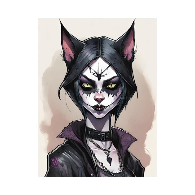 Goth Cat Girl by Viper Unconvetional Concept