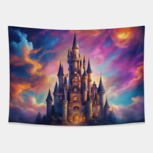 Dream Castle Vivid Colors Tapestry