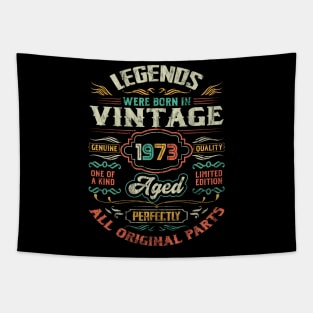 1973 Birthday Vintage Gift For Legends Born 1973 Retro Tapestry