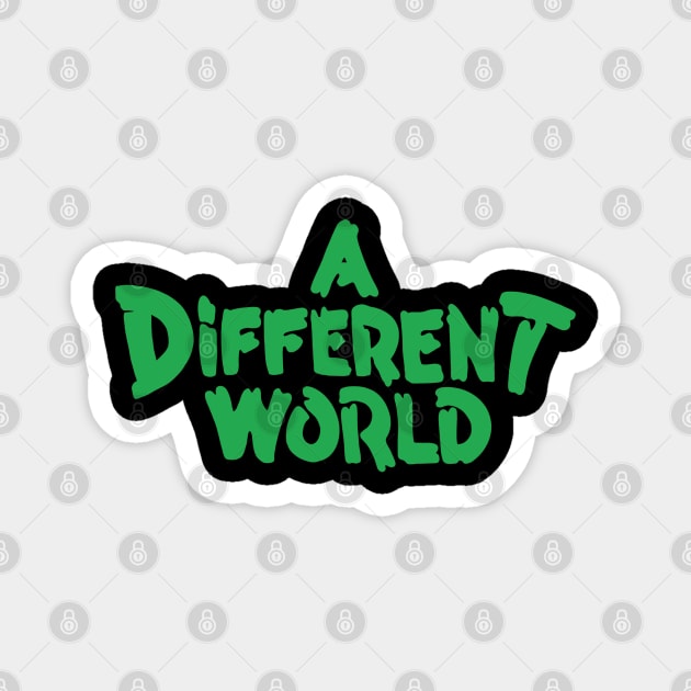 logo text  a different world mode transparan Magnet by tekolier