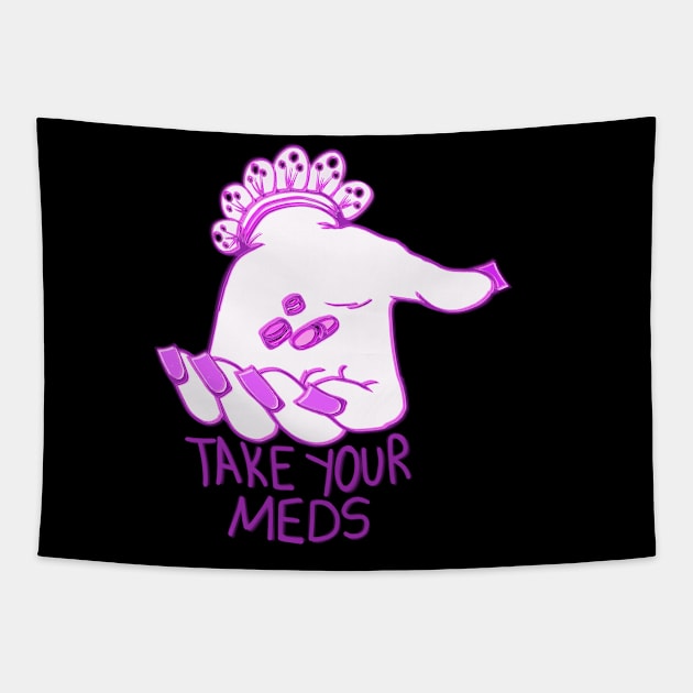 Take Your Antidepressants Tapestry by ROLLIE MC SCROLLIE